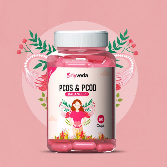 Girlyveda Harmo Balancer: Ayurvedic PCOS and PCOD Relief Capsules for Women