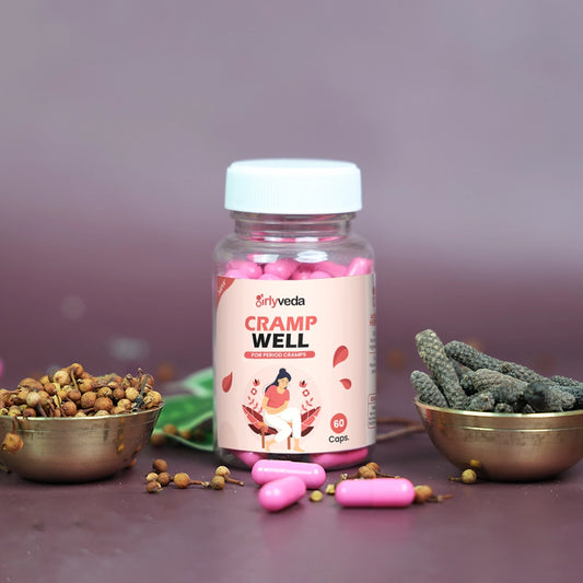 GirlyVeda Crampwell Ayurvedic Capsules to Manage Menstrual Cramps